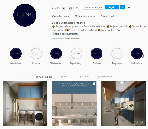Coliseu Projetos Instagram